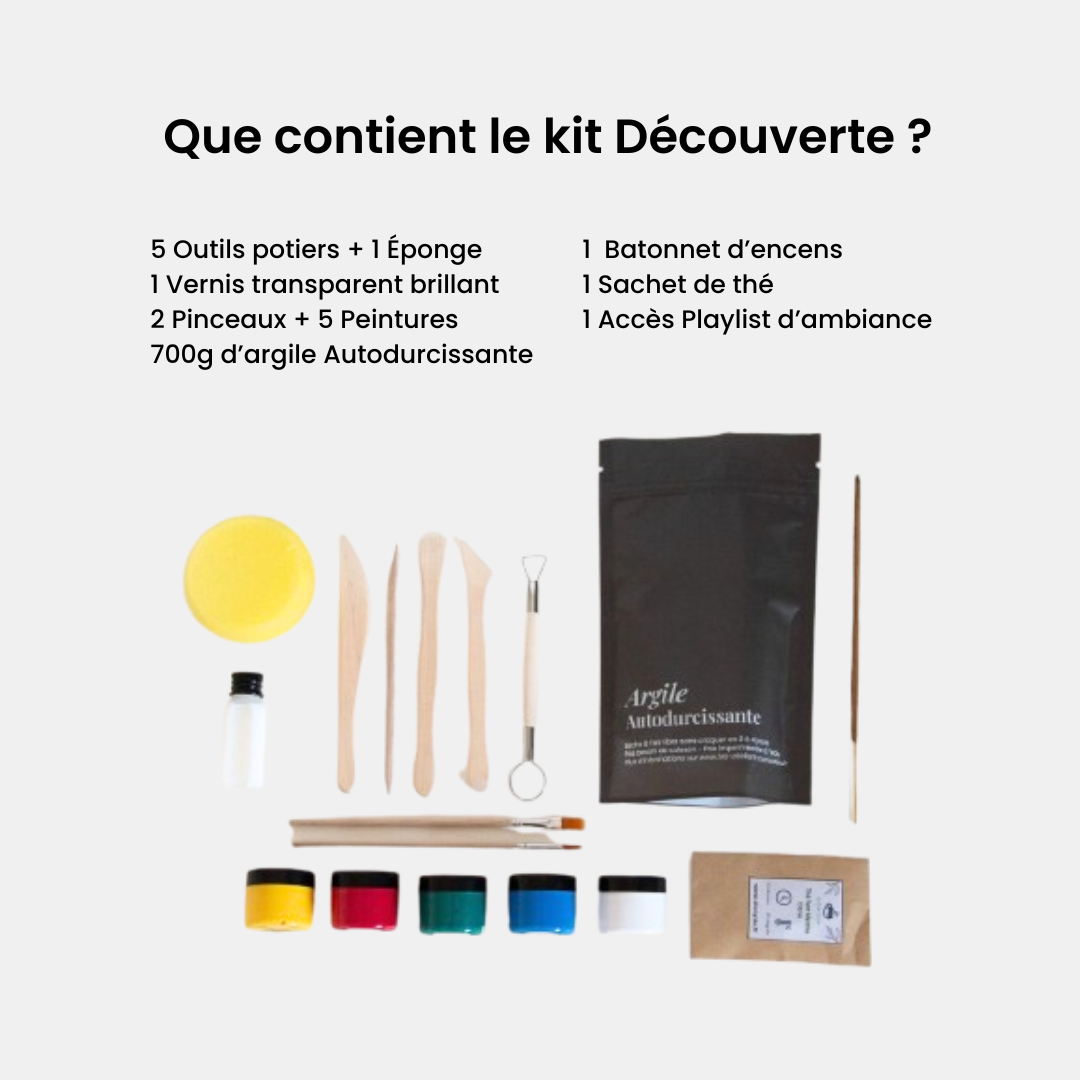 Kit de poterie Découverte - Argile autodurcissante